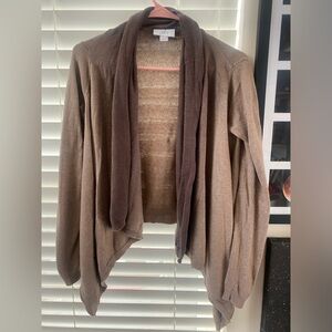 Ann Taylor LOFT Brown Ombré Cardigan, Size XS